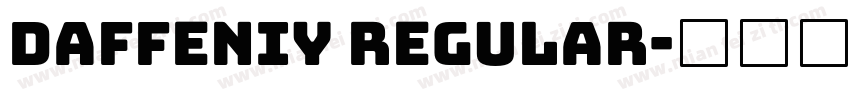Daffeniy Regular字体转换